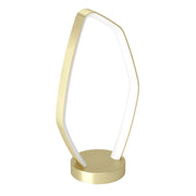 Lampada Da Tavolo Moderna Vallerosa Alluminio Ottone Spazzolato Luce Led 10,8W