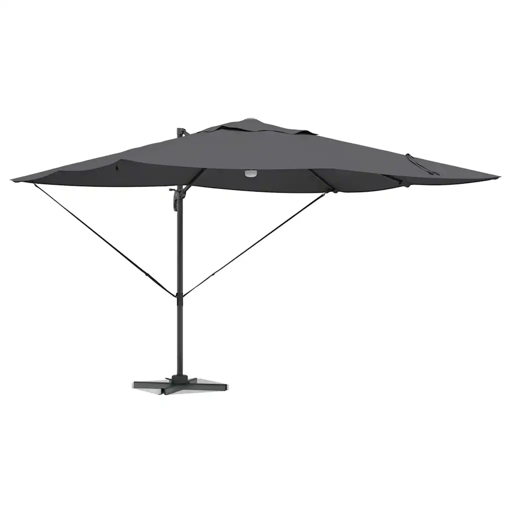 Ombrellone-Ombrello da giardino Antracite 351 x 250 x 253 cm Poliestere e Alluminio