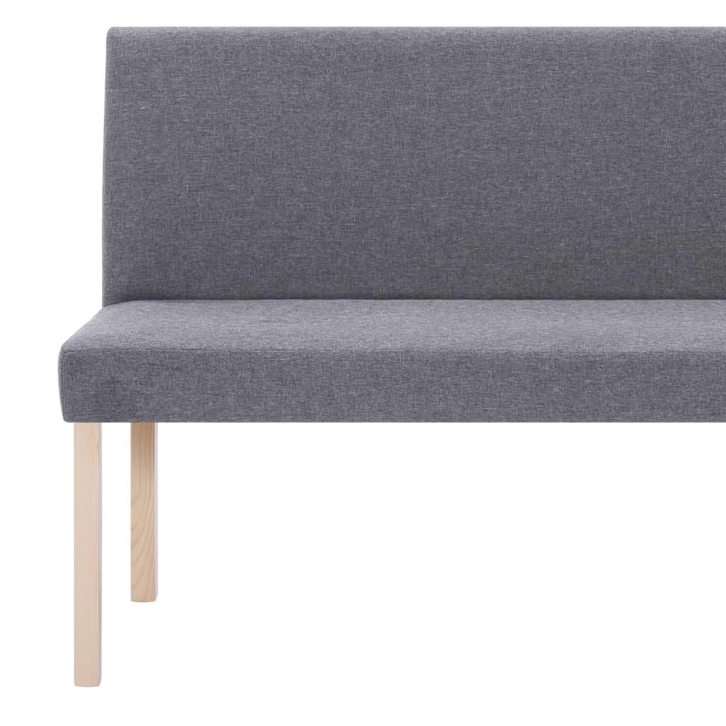 Panca/pouf/sgabello/panca mobile 139,5 cm grigio chiaro poliestere 3002101
