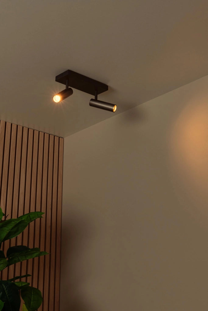 Faretto soffitto GRADO 2xMR11 grigio nero Lucide