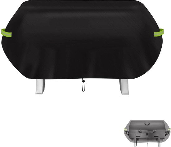 Copertura per Griglia a Gas 70x47x30cm, Copertura per Griglia BBQ 420D Impermeabile e Resistente alle Scalfitture per Griglia a Gas Tavolo per Weber Q100/Q1000/Q120/Q1200
