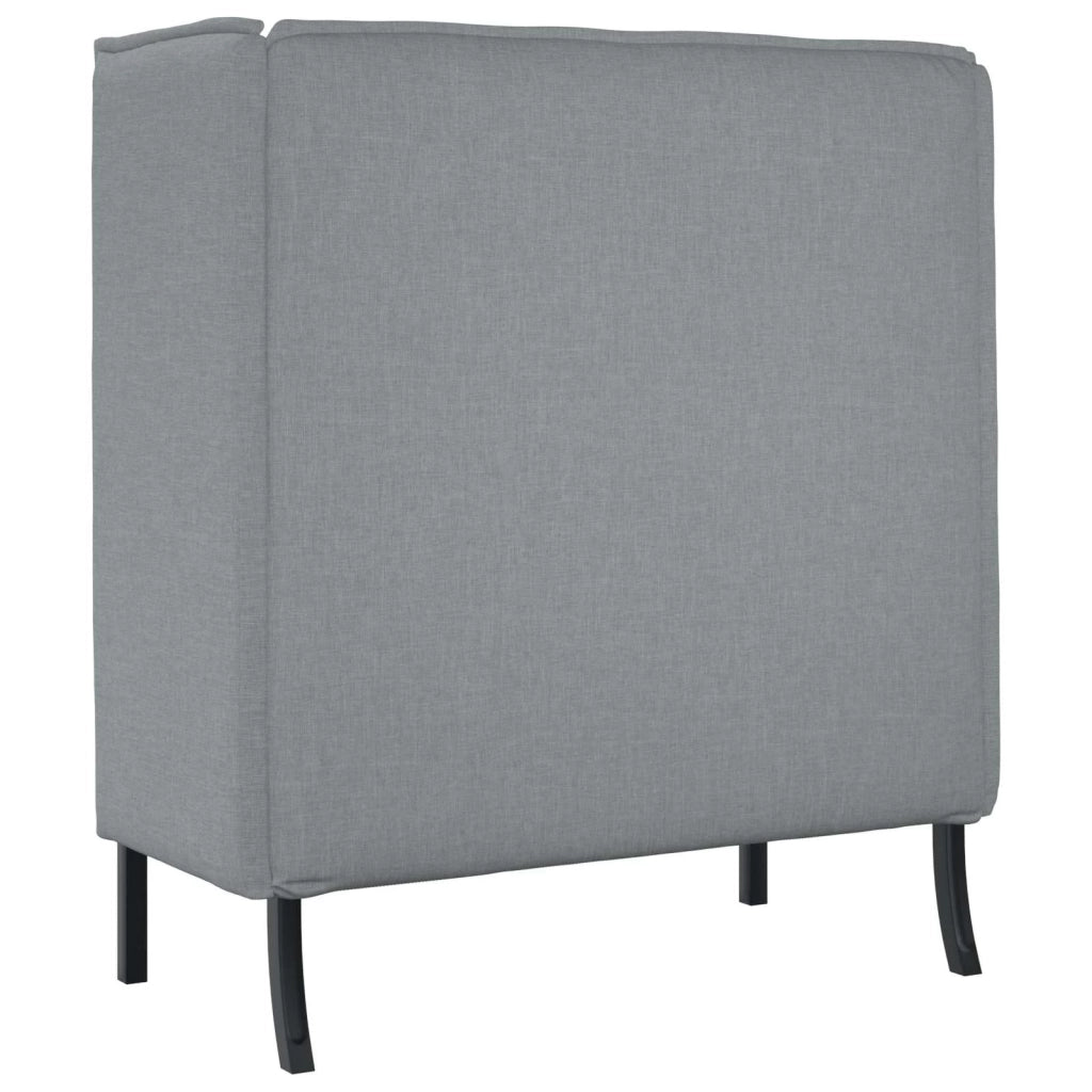 Divano alto 101cm Grigio chiaro Tessuto