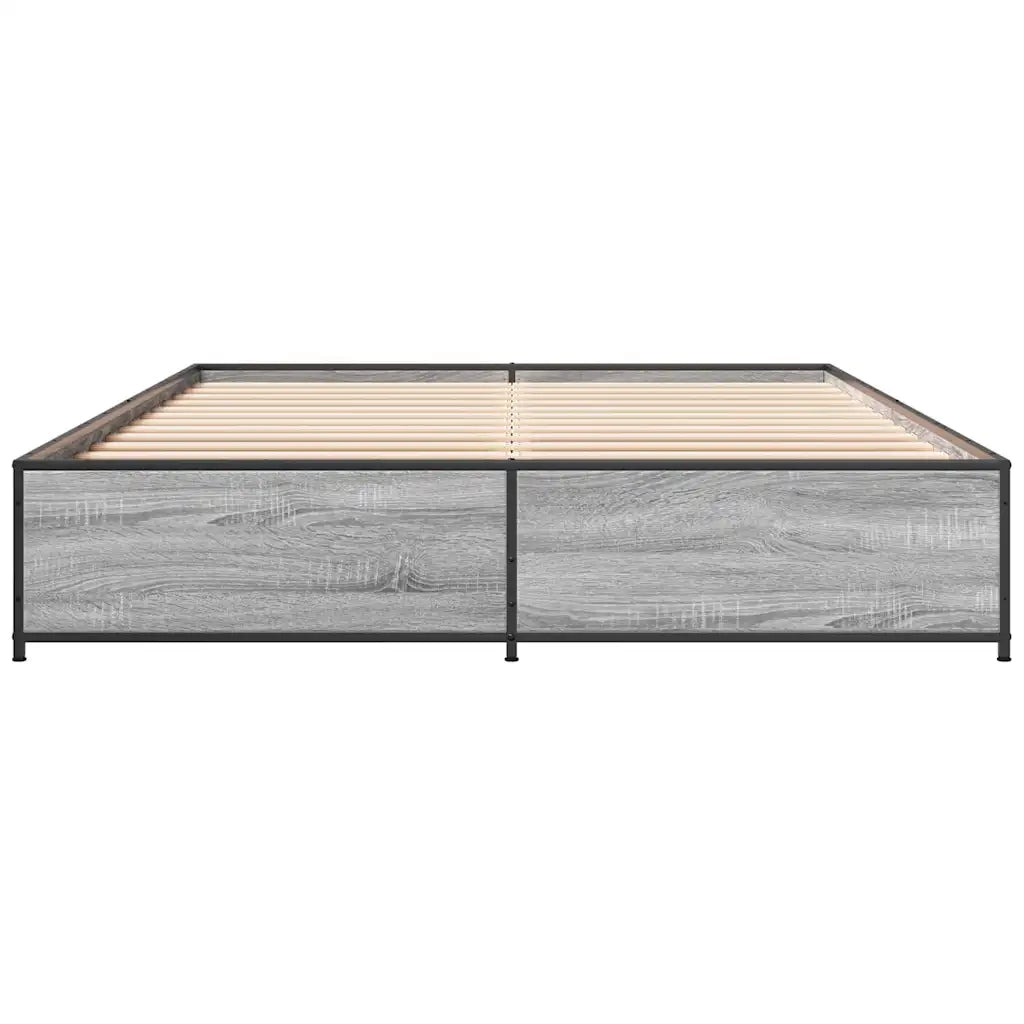 Giroletto Grigio Sonoma 150x200 cm in Legno Multistrato Metallo