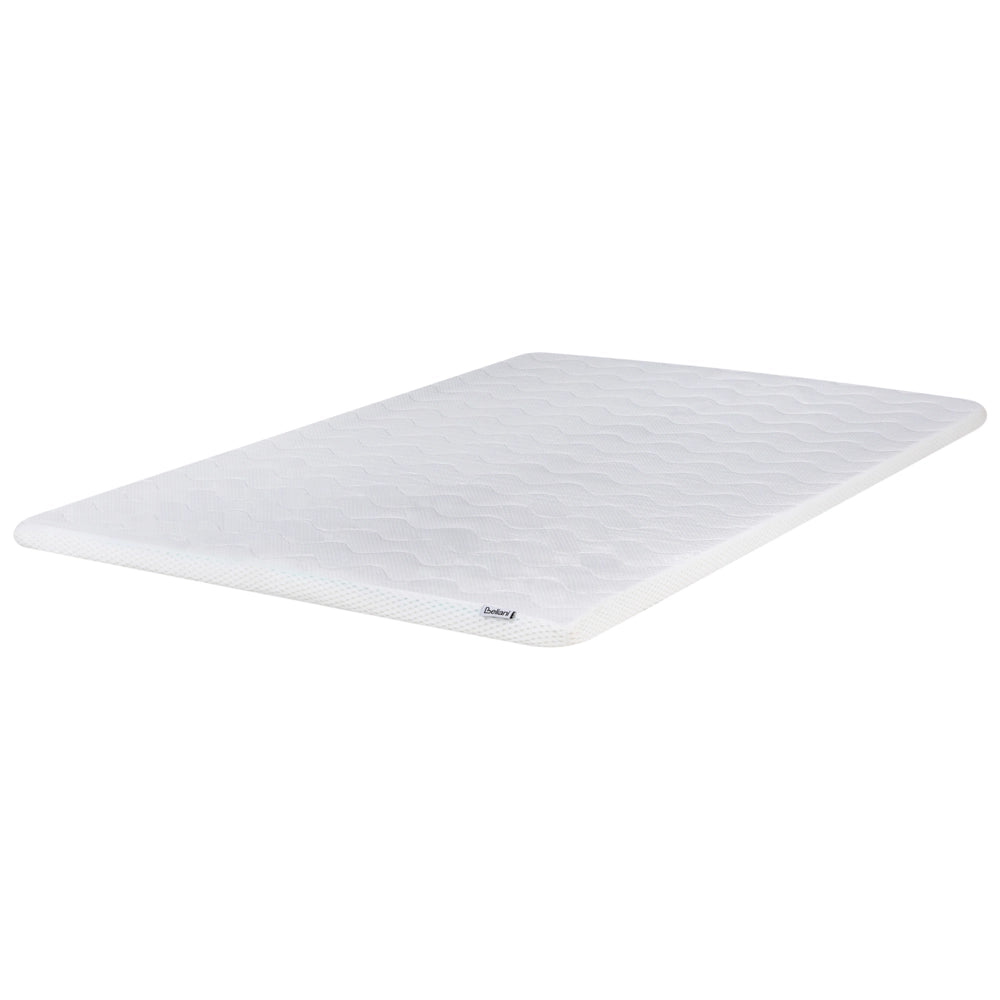 Coprimaterasso Topper in schiuma di gel bianco 120 x 200 cm comfort morbidezza