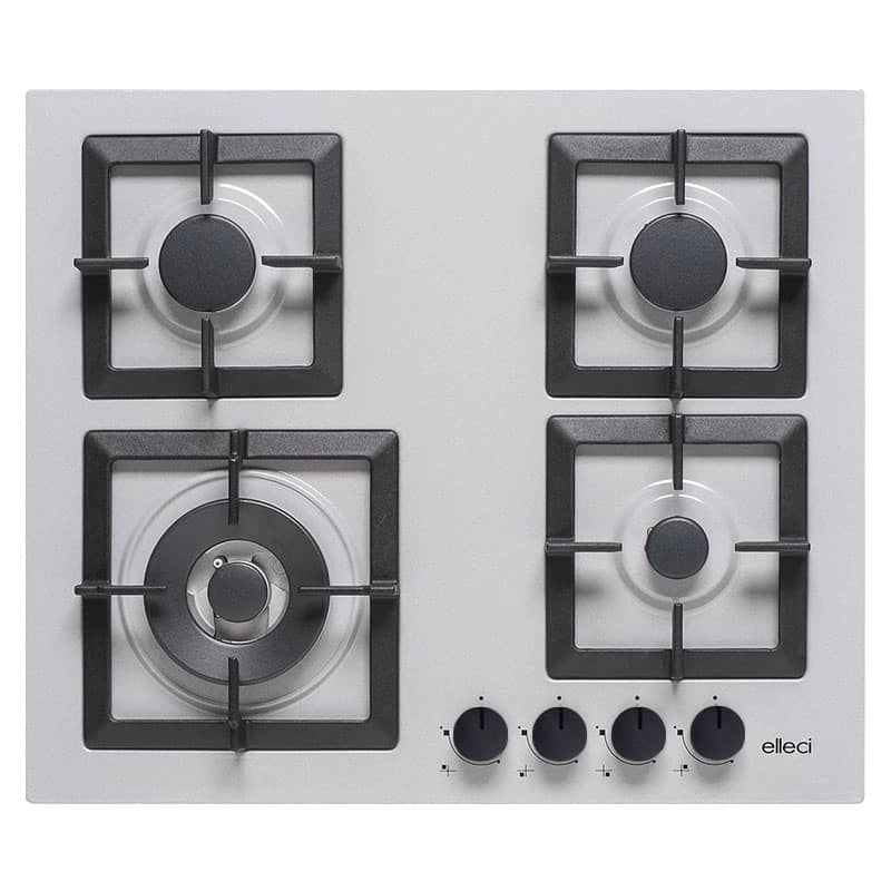 Piani cottura da incasso elleci Plano 60 TCL 4 fuochi Metaltek 79 Grigio Aluminium PMSP60179WS