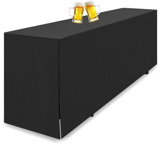 Tavolo per Banchi con Hoes Premium - 220 x 50 cm - Telaio in Poliestere - Telaio Riscaldabile - Adatto per Banchi da Birra - Protezione contro Macchie - Copertura per Tavolo