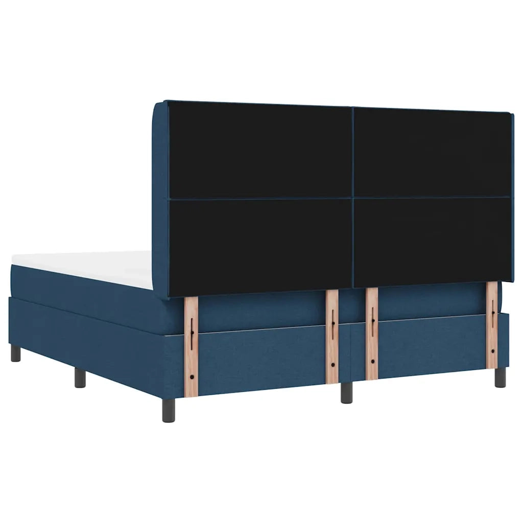 Letto a molle con materasso Blu 180 x 200 cm Tessuto 3343587