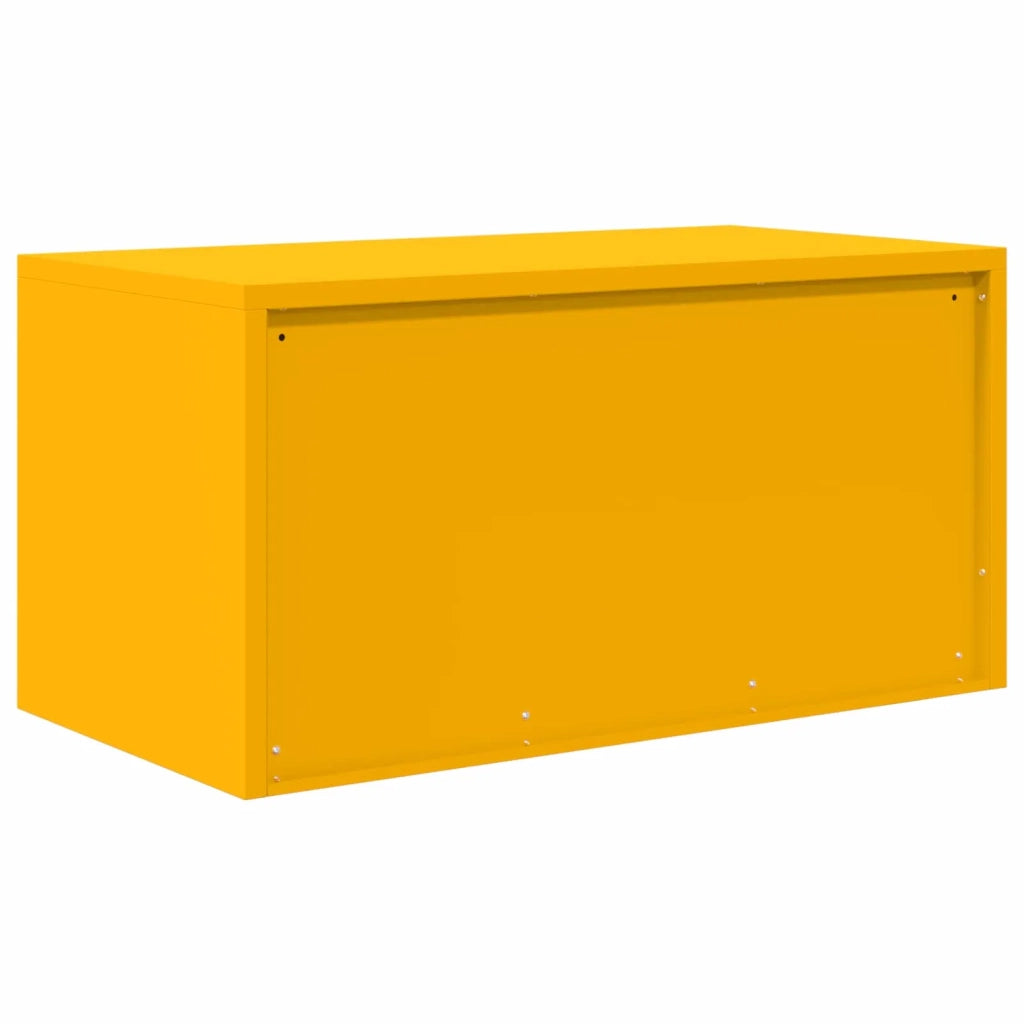 Armadio Giallo senape 80 x 40 x 40 cm Acciaio 891673