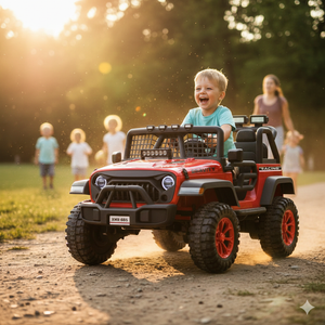 Auto Elettrica per Bambini Offroad 2 Posti Gravity XMX-655 con Telecomando Batteria 12V Rosso