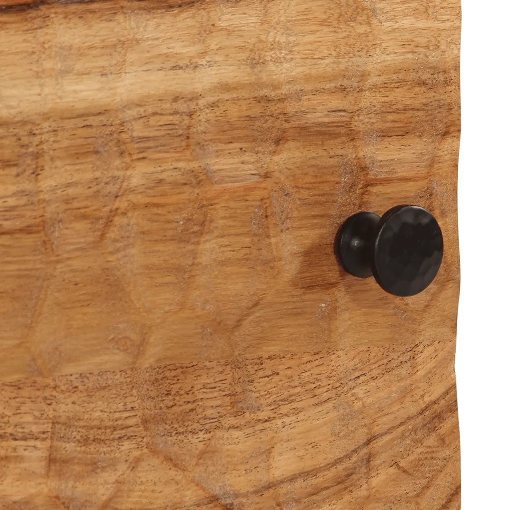 Comodini 2pz 40x33x46 cm in Legno Massello di Acacia 356852