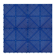 Piastrelle a incastro ventilate Blu 3,2m x 6m per garage e officine, antiscivolo.