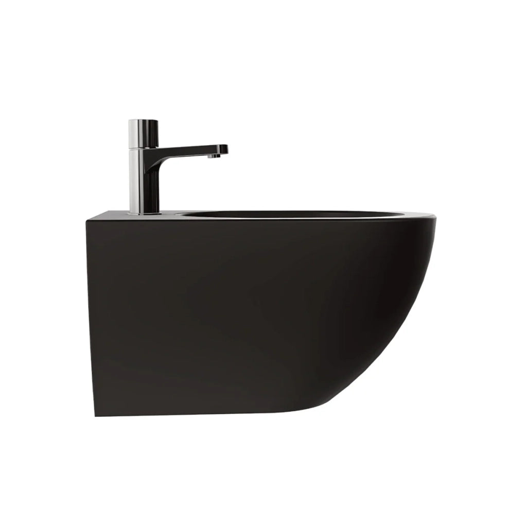 Bidet Sospeso Azzurra Ceramica "Comoda" Nero Opaco