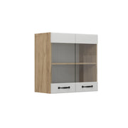 Vicco Mobile da cucina in vetro Bianco casa di campagna 60 cm