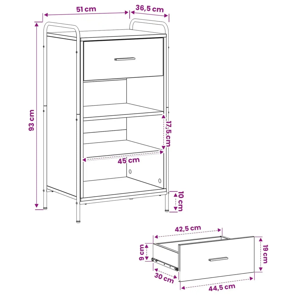 Mobile per scarpe 51 x 36,5 x 93 cm Legno ingegnerizzato 8014015