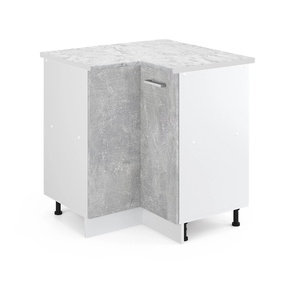 Vicco Mobile ad angolo cucina Calcestruzzo 60 cm , PL Marmo