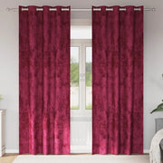 Tende in Velluto 2 pz Rosso vino 225 x 140 cm Velluto 4107645