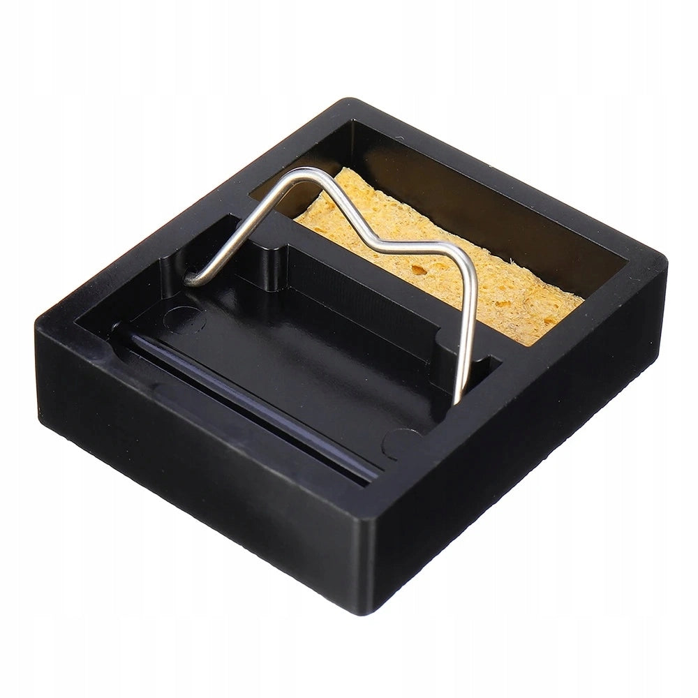Supporto per Saldatore con Spugna – Design Minimalista, Base in Plastica e Metallo | Dimensioni Base 47x20mm