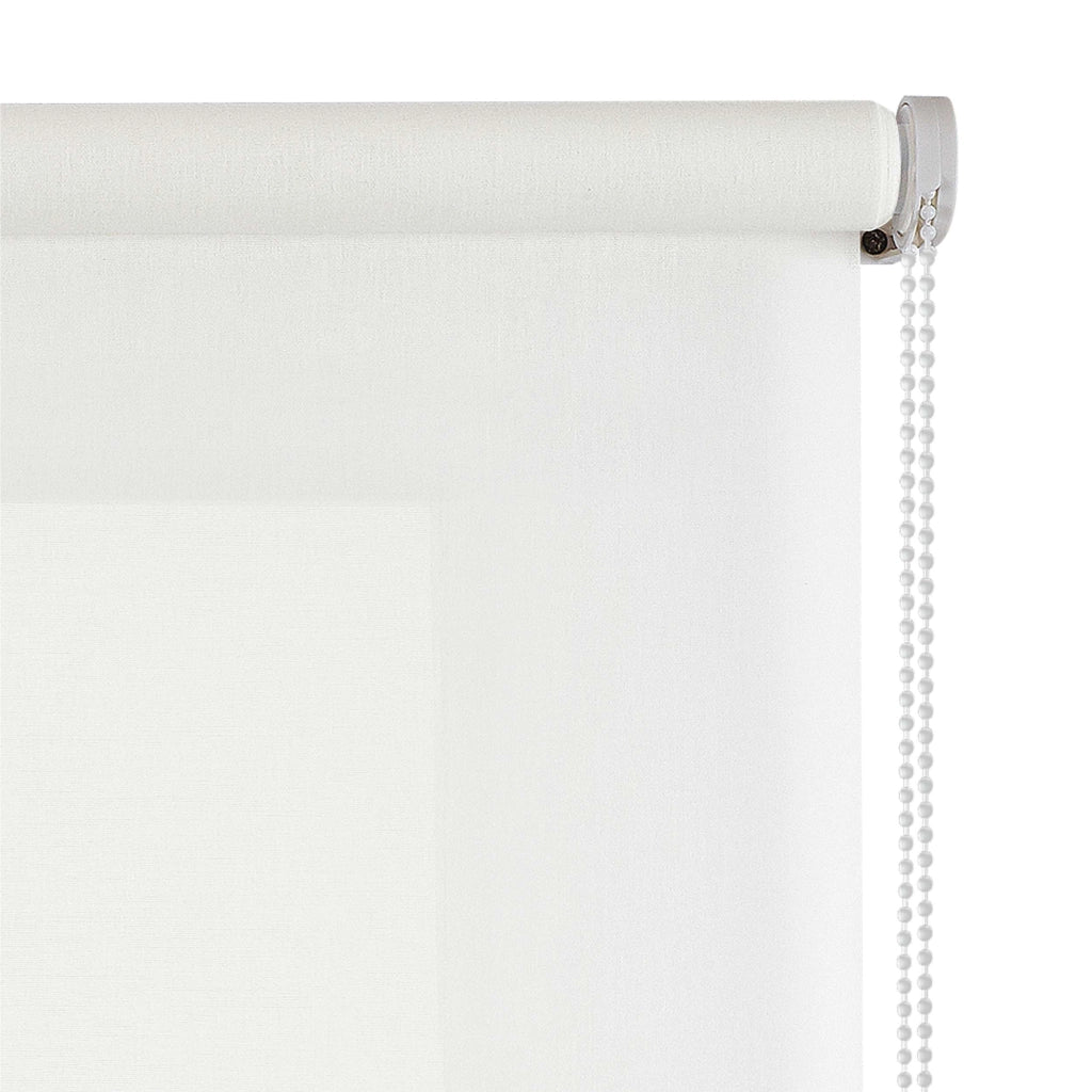 Tenda a Rullo Filtrante, Tenda Avvolgibile Traslucida Liscia Per Finestre e Porte Bianco 120x180 cm
