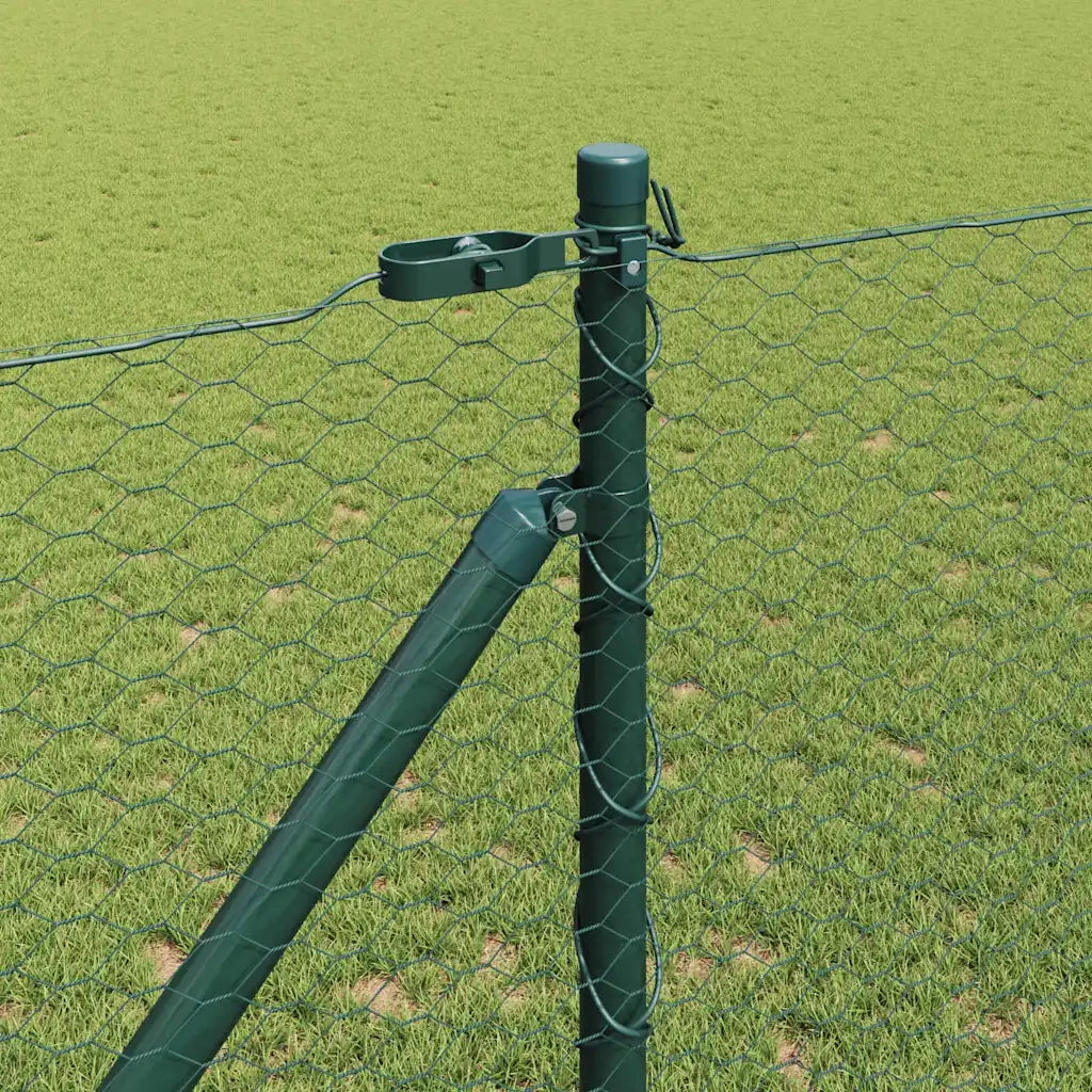 Palo della recinzione Verde 25 x 1,2 m (rete da 25 mm) Acciaio
