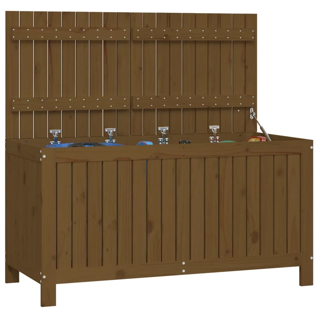 Contenitore da Giardino Ambra 121x55x64 cm Legno Massello Pino 823846