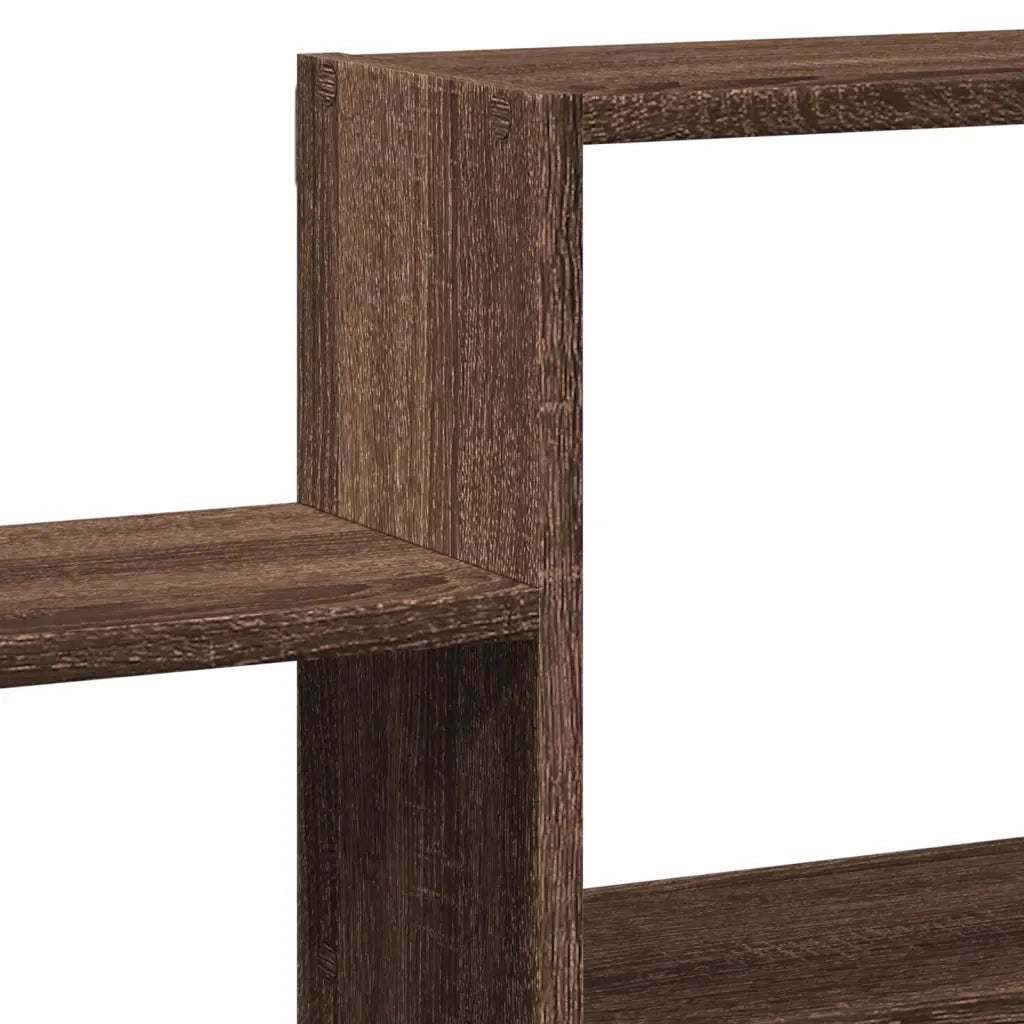 Mensola a Muro Rovere Marrone 96x18x60 cm in Truciolato