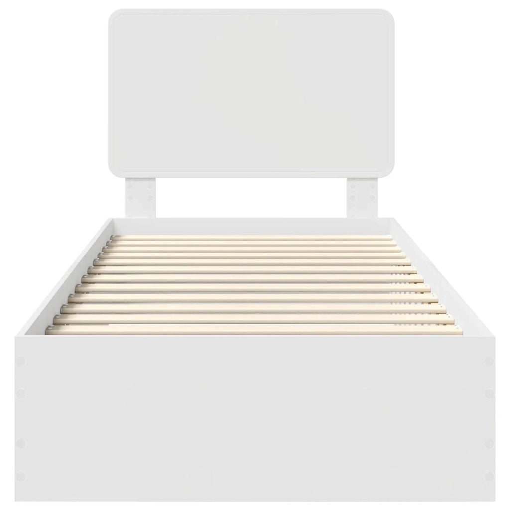 Struttura del letto Bianco 90 x 190 cm Legno multistrato 3412837