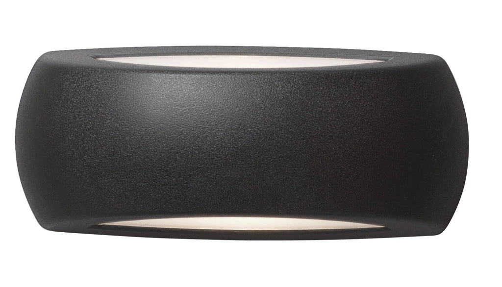 ALASSIO APPLIQUE 1 LUCE ATTACCO E27 BIEMISSIONE NERO IP66
