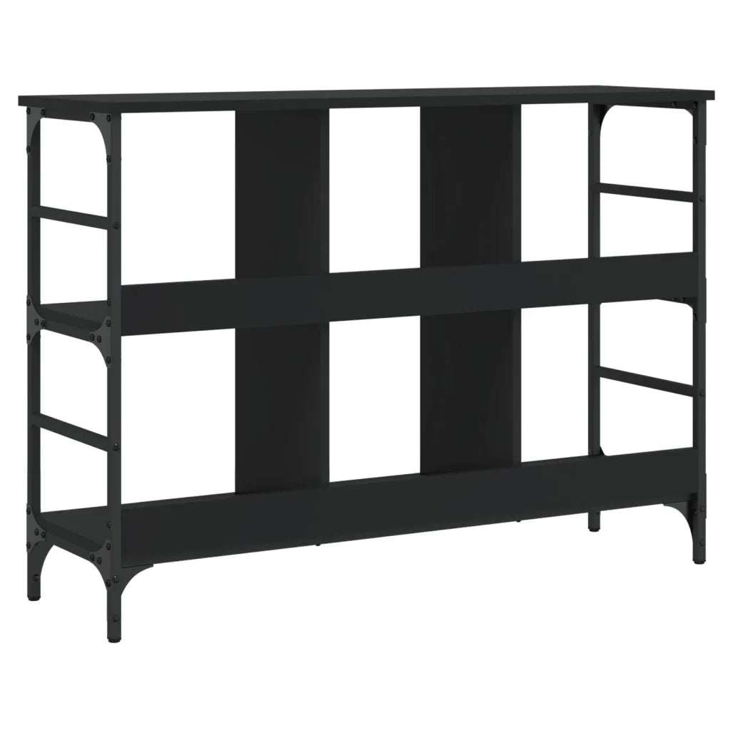 Credenza-Buffet-Armadio da cucina Nera 102x32x73,5 cm in Legno Multistrato