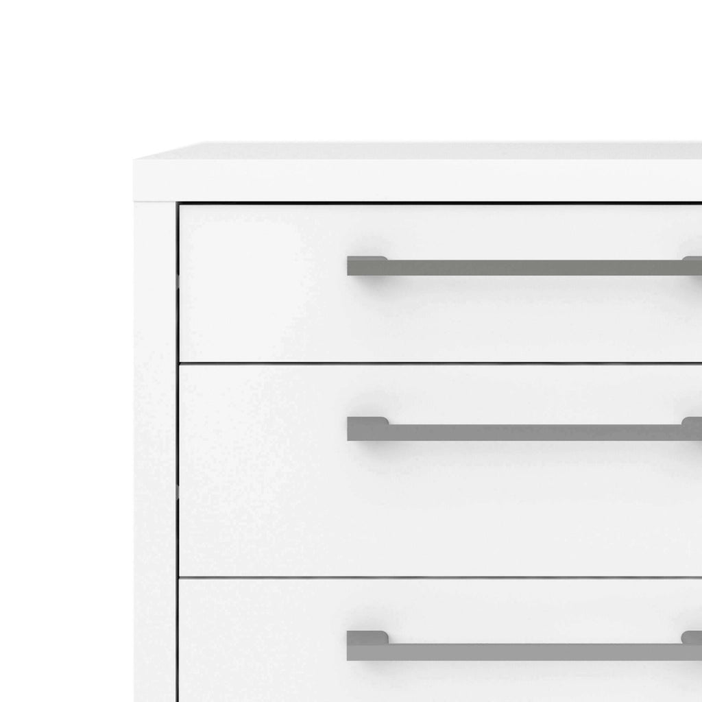 Cassettiera Ariosto, Settimino multiuso, Comò camera da letto, Mobile con cassetti, 49x48 h68 cm, Bianco