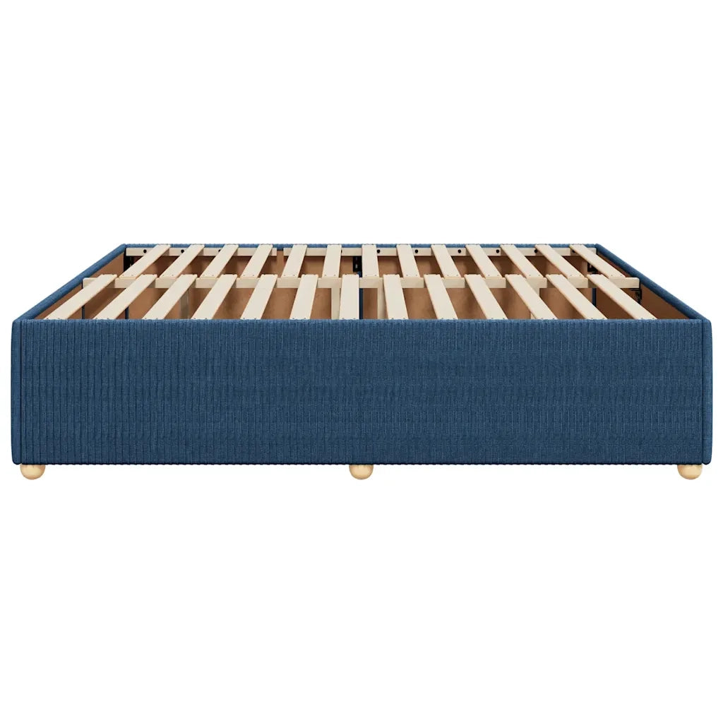 Letto matrimoniale | Letto per adulti | Giroletto senza Materasso Blu 180x200 cm in Tessuto