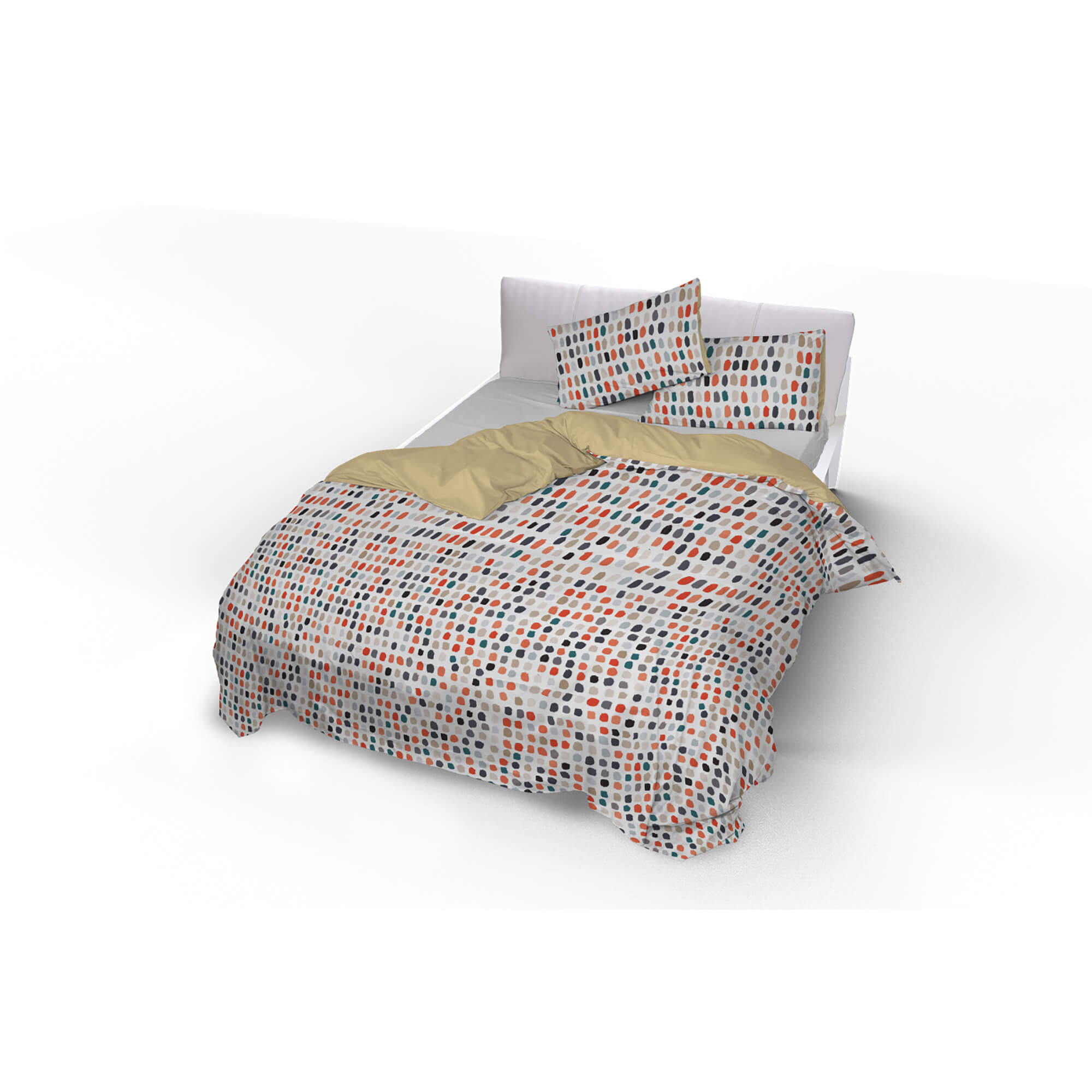 Copripiumino Singolo Double Face con Federe Stampato Sketch