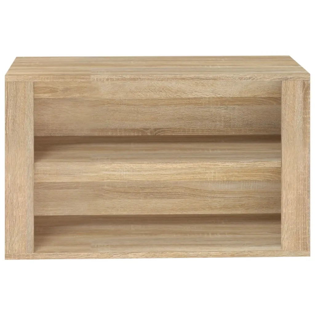 Scarpiera-Scaffale per scarpe Rovere Sonoma 75x35x45 cm in Legno Multistrato