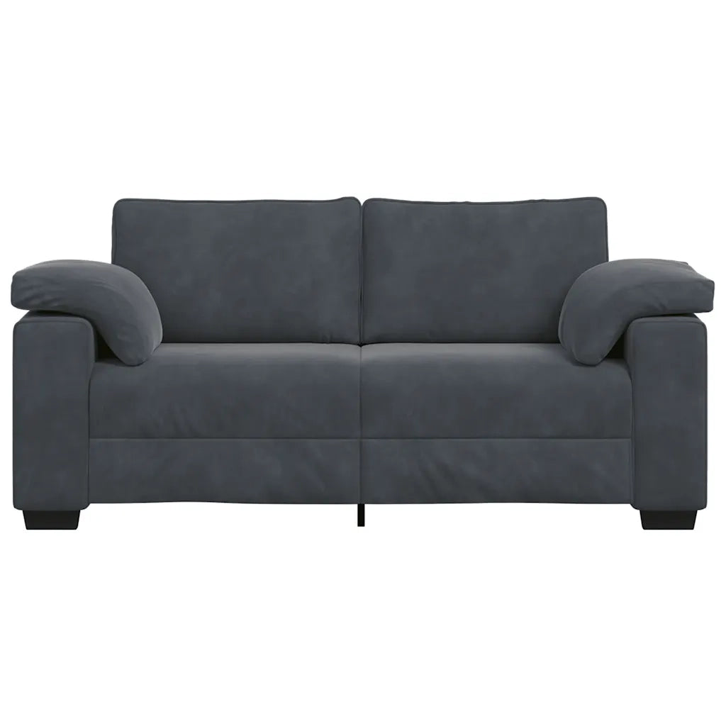 Divano Divanetto Grigio Scuro 180x77x82 cm in Velluto 4105268