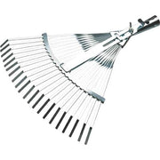SCOPA GIARDINO A VENTAGLIO 851 AGEF - ACCIAIO ZINC CM 39/48X41,5 O.CONICO MM 26- 2 pezzi