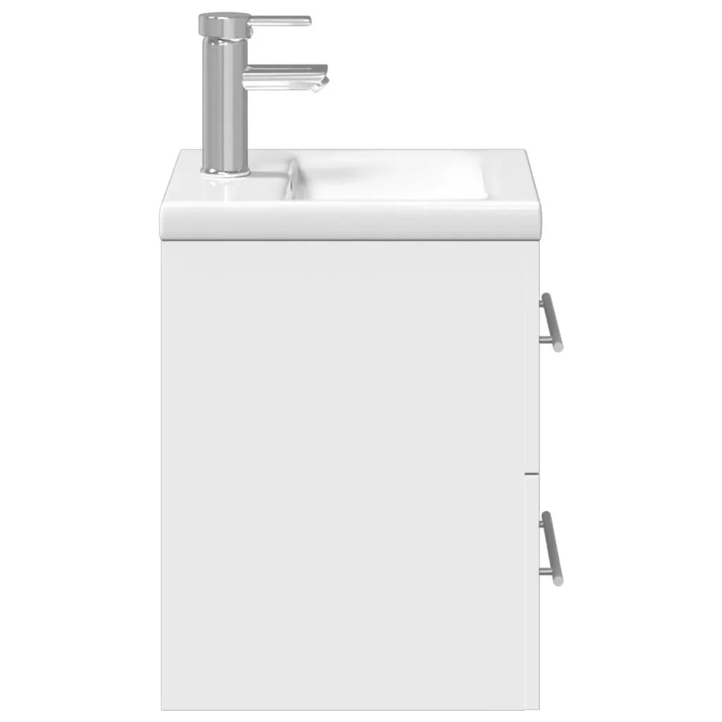 Mobile da Bagno con Lavabo da Cucina-Armadietto da bagno con Lavandino Bianco 581044