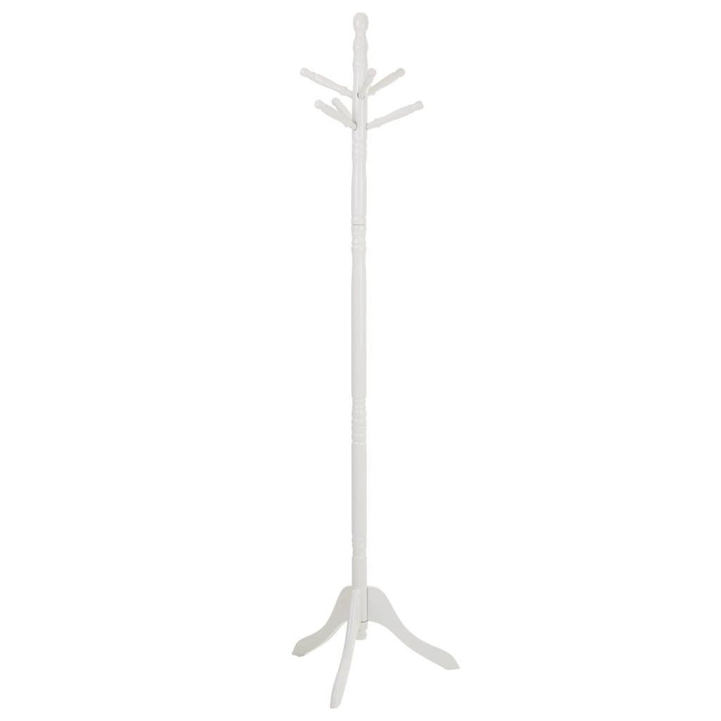 Appendiabiti da terra in legno bianco 44x44x172h