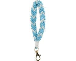 Sostegno per Chiavi in Stile Bohemien - Sostegno per Chiavi a Maglia - Sostegno per Chiavi Macramé - Filo di Cotone - Chiusura Robusta con Gancio - Design Artigianale - Cordino per Chiavi