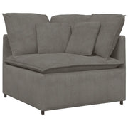Modulo Angolare Divano Modulare con Cuscini Grigio Chiaro 100cm CFW7616561