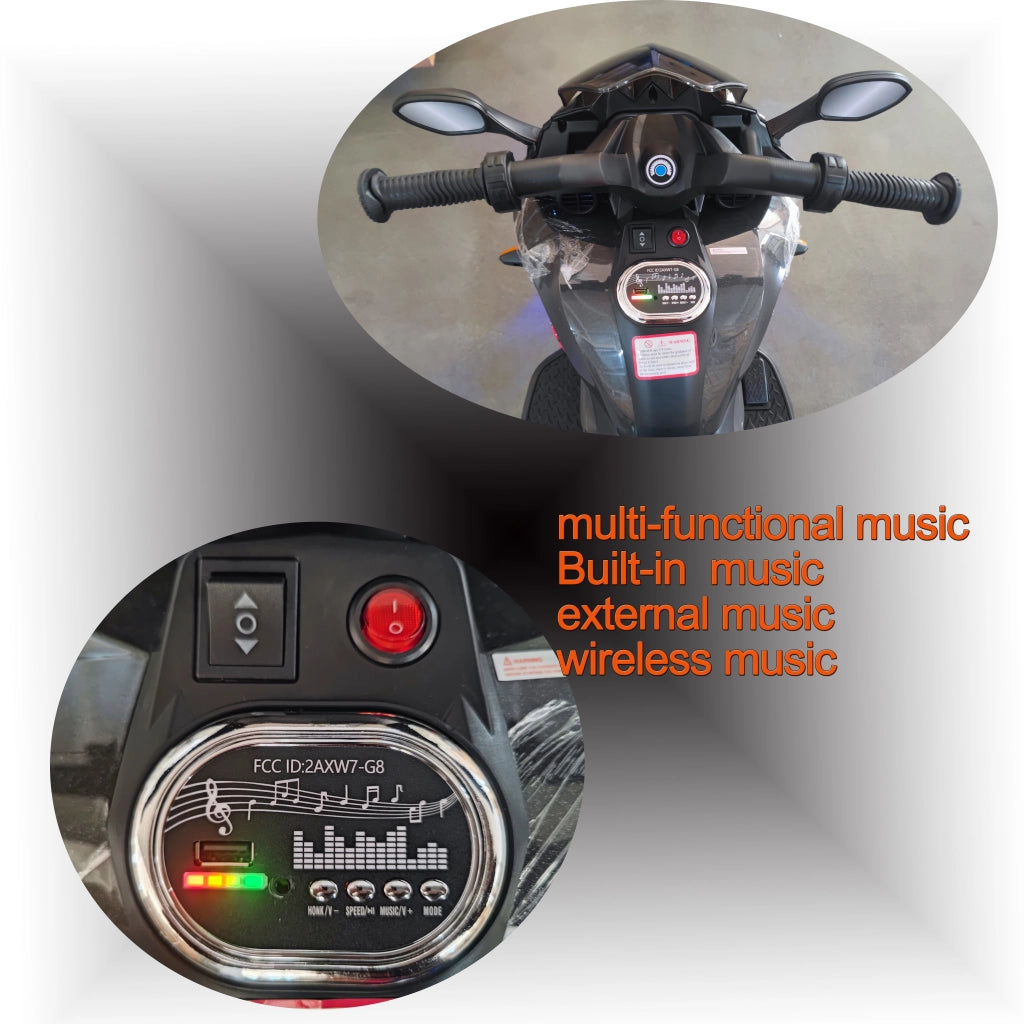 Motocicletta Elettrica per Bambini ¨C Xylo ¨C 3 Ruote Giocattolo