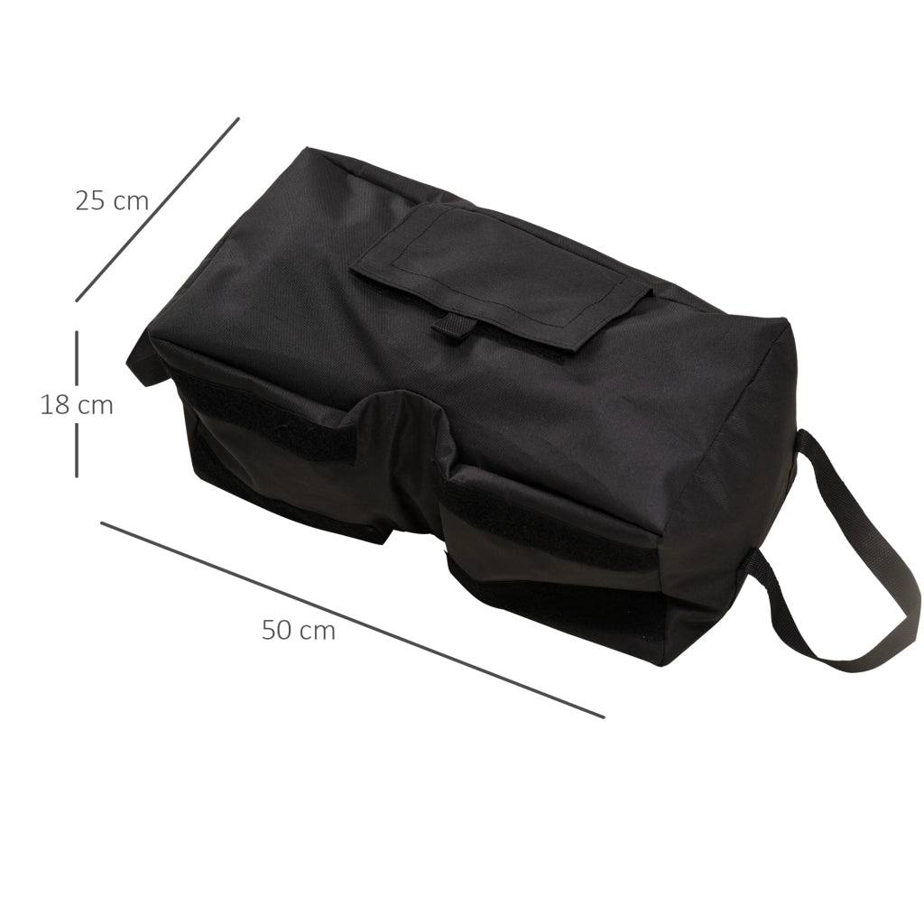 Portaombrellone pieghevole riempibile con sabbia ¨C zephmum ¨C Nero 50 kg