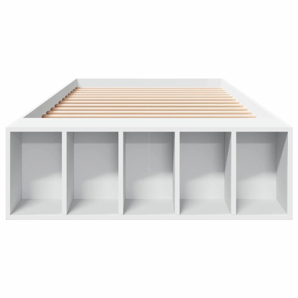 Telaio del letto con storage con lo scaffale Bianco 80 x 200 cm 3429557