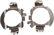 Adattatore LED H7 per lampade di proiezione - 2 pezzi - Retainer per lampade di proiezione - Supporto per lampade di proiezione - Copertura per lampade di proiezione - Adattatore LED H7 - Argento