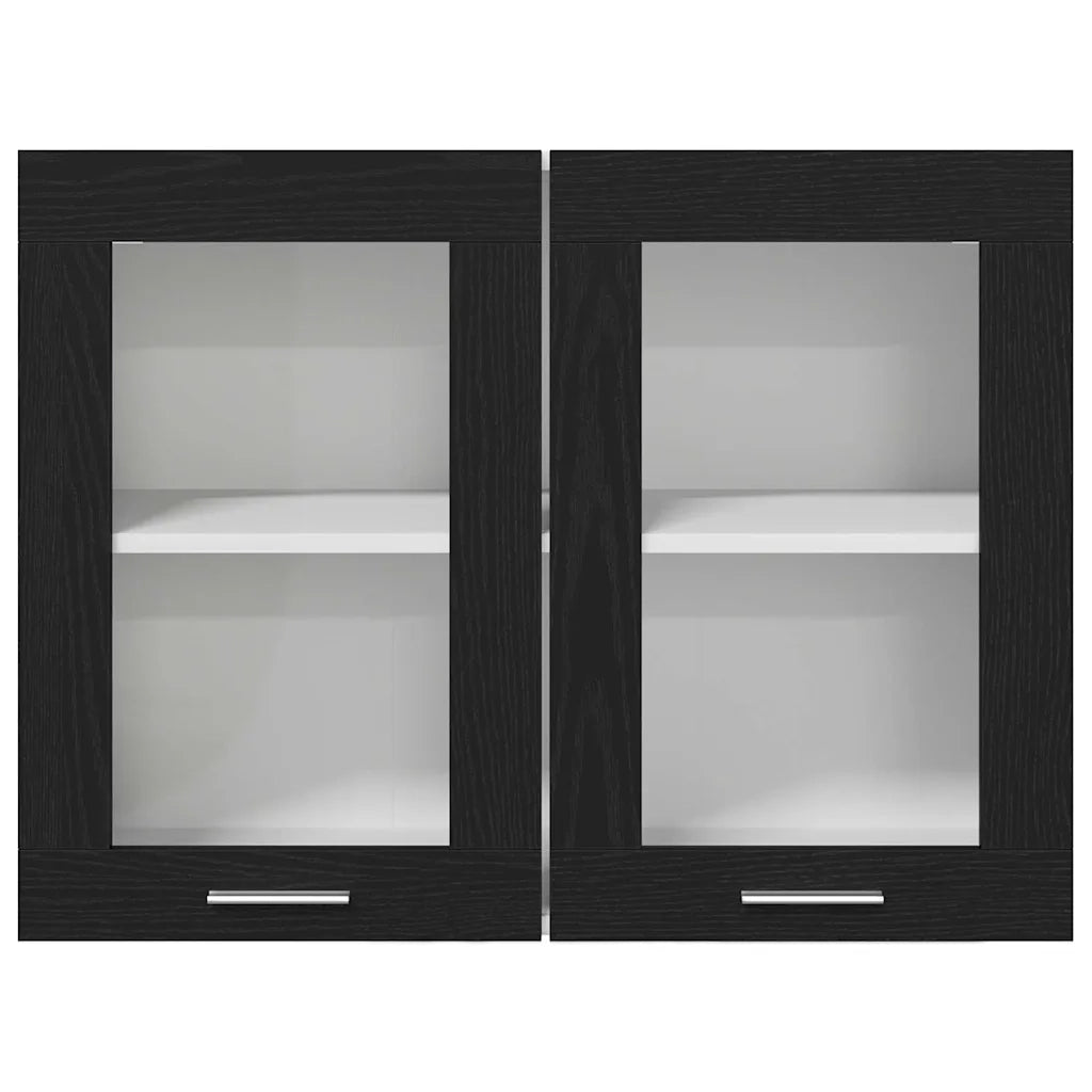 Armadio pensile Lyon Rovere Nero 80 x 31 x 60 cm 863147