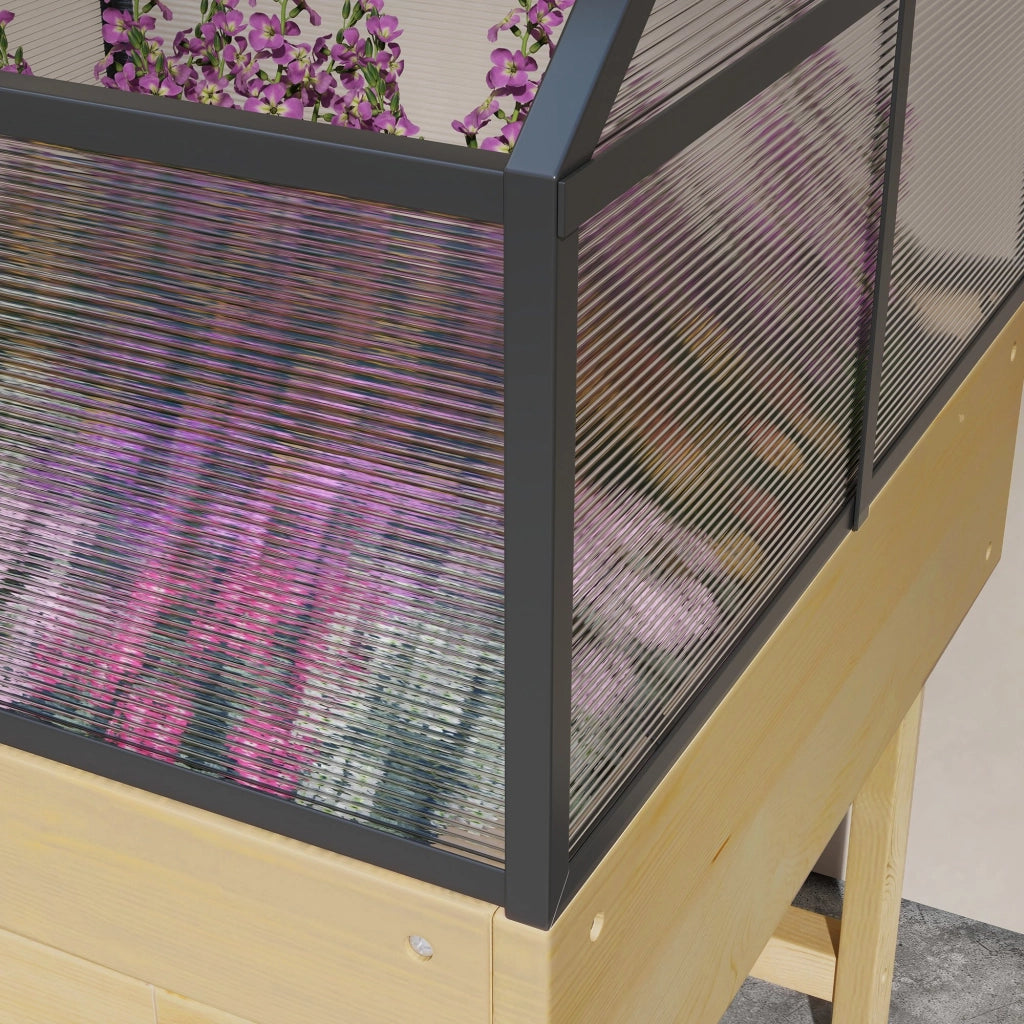 Serra da giardino ¨C zephmum ¨C Polycarbonate, acciaio, legno, 60x57x103 cm