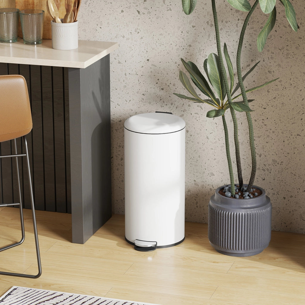 Secchio per Rifiuti 30L ¨C zephmum ¨C Cremewei?