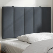 Cuscino Testiera-Cuscino per Testiera Hanko Grigio Scuro 90 cm in Velluto