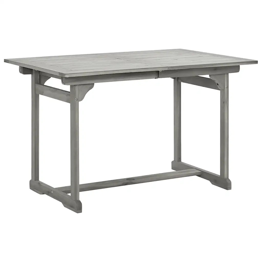 Tavolo da Pranzo per Esterni (120-170)x80x75 cm Massello Acacia 316575