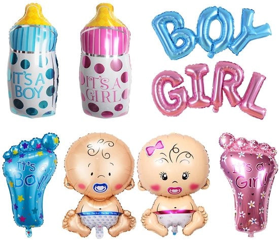 Decorazioni per Feste - Set di Balloni Colorati - Flessenballone - Palloni da Piede - Palloni da Sputafumo - Palloni da Gommo - Set da 8 Pezzi - Balloni