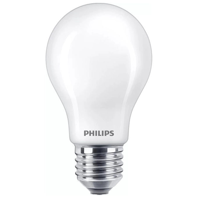 Philips, Lampadina Filamento Smerigliata 75W A60 E27, 3 Pezzi, Piu' Lampadina LED 8.5W E27 3000K