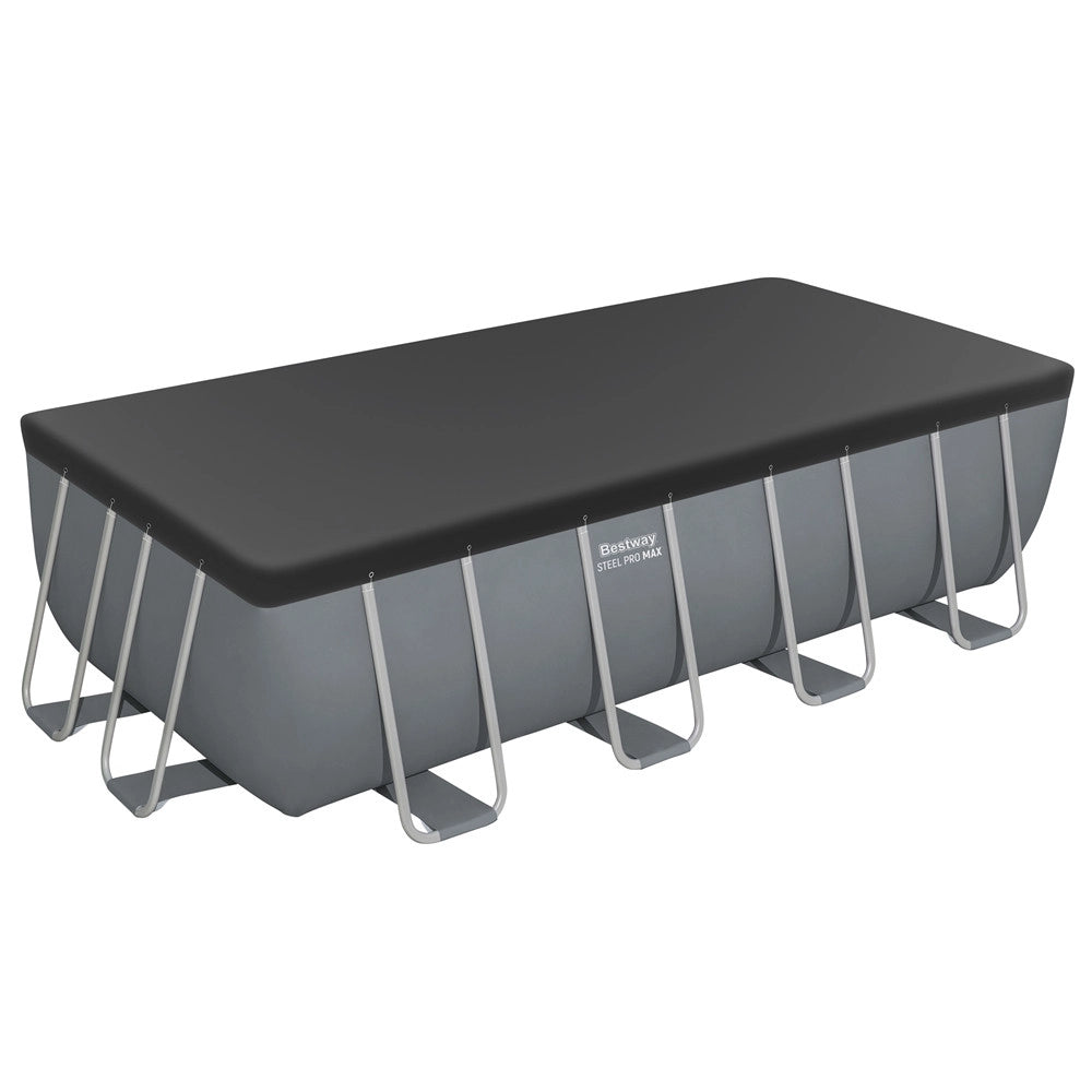 Trade Shop - Piscina Fuori Terra Rettangolare Steel Pro Max Con Struttura Pompa Filtro 488x244x122cm 56670 -